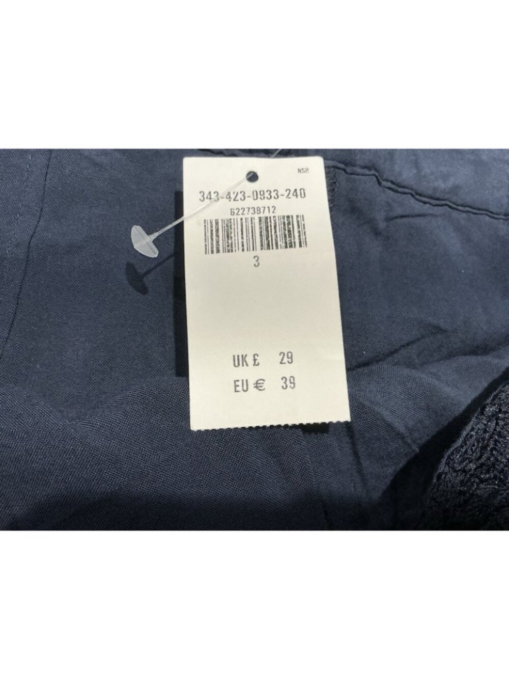 Hollister Size 3 Juniors Skirt Navy Lace Mini Zip Closure NWT - Picture 9 of 11